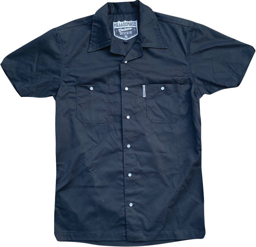 Deluxe Work Shirt Black Helldorado Brand