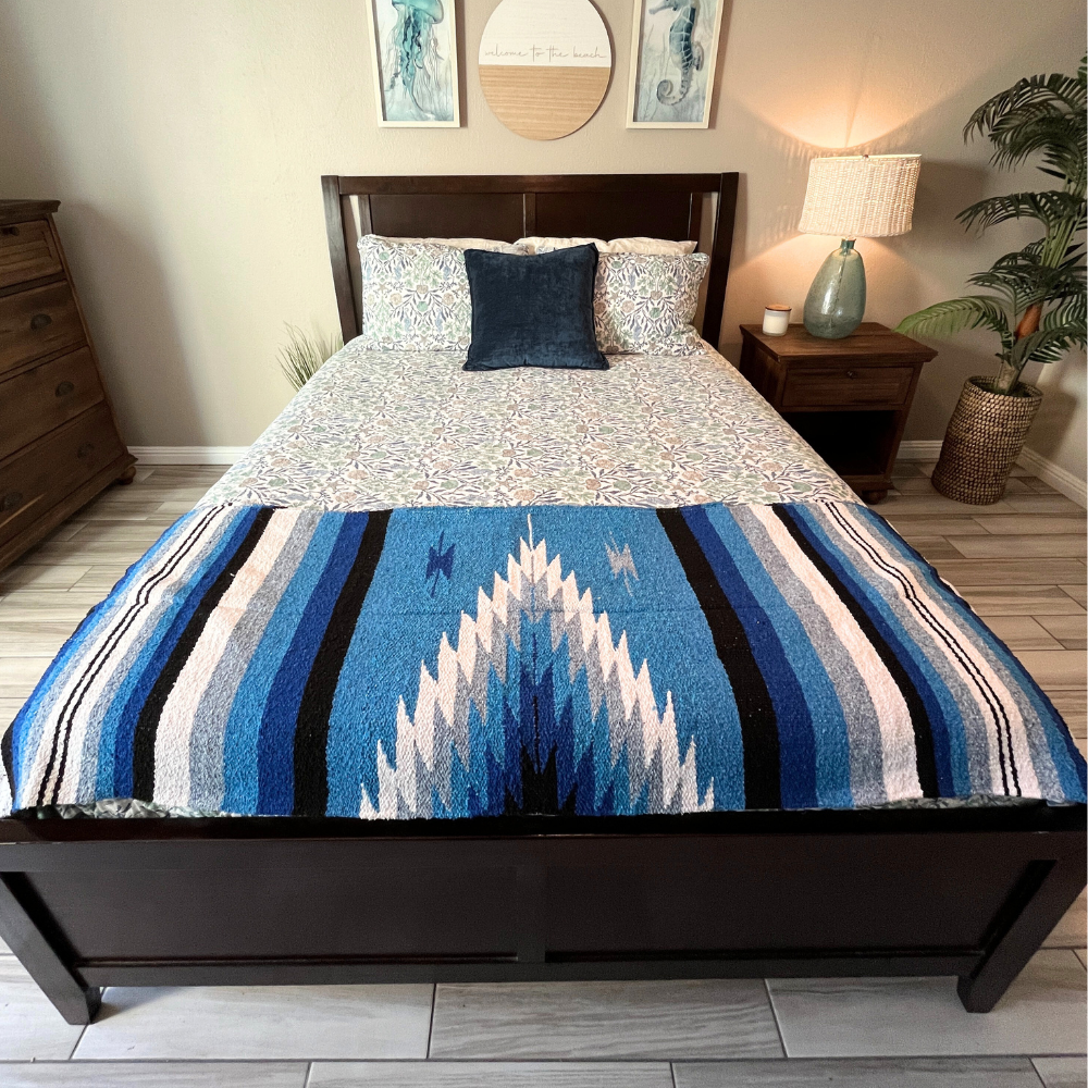 Blue Shades Diamond Blanket West Path