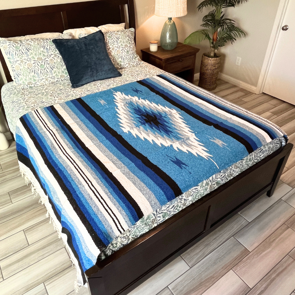 Blue Shades Diamond Blanket West Path