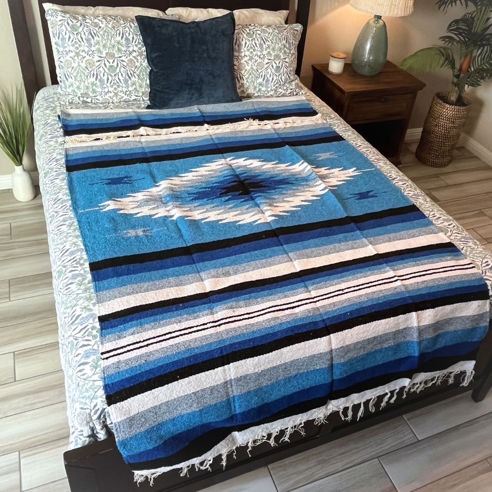 Blue Shades Diamond Blanket West Path
