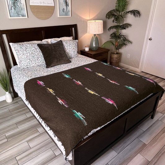 Brown Thunderbird Baja Blanket West Path