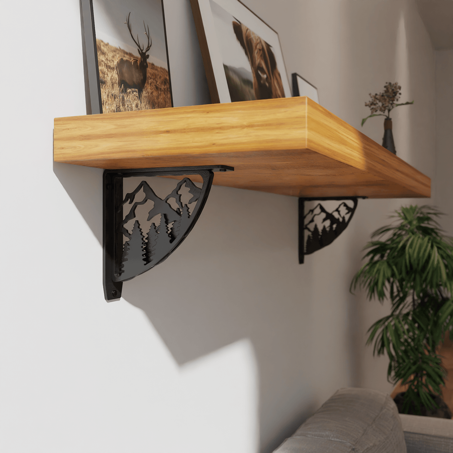 Bull's Bay Heavy Duty Steel Brackets for Shelving