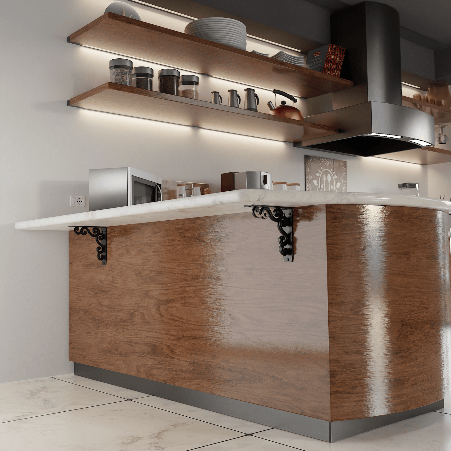 Charleston Heavy Duty Steel Brackets for Shelving