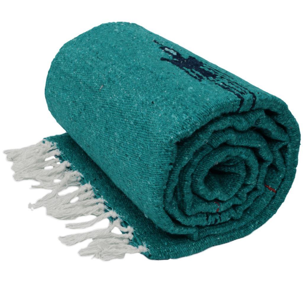 Turquoise Green Baja Thunderbird Blanket West Path