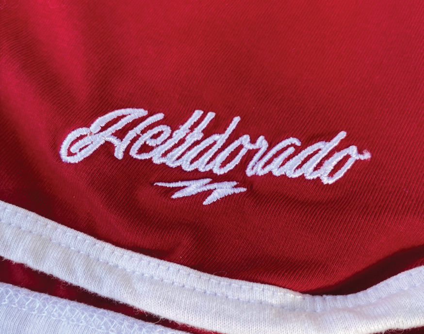 Red Booty Shorts Helldorado Brand