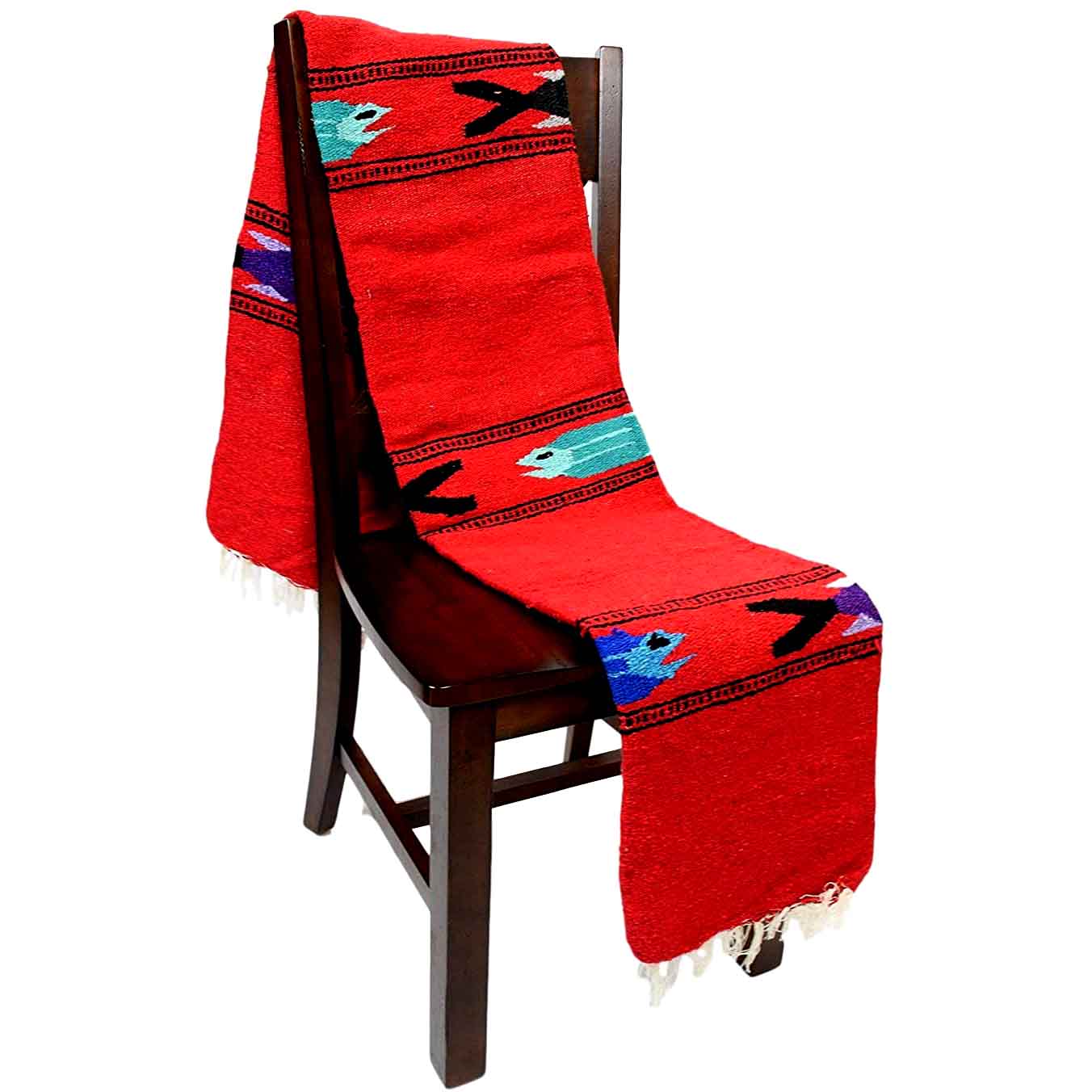 Red Baja Fish Yoga Blanket West Path