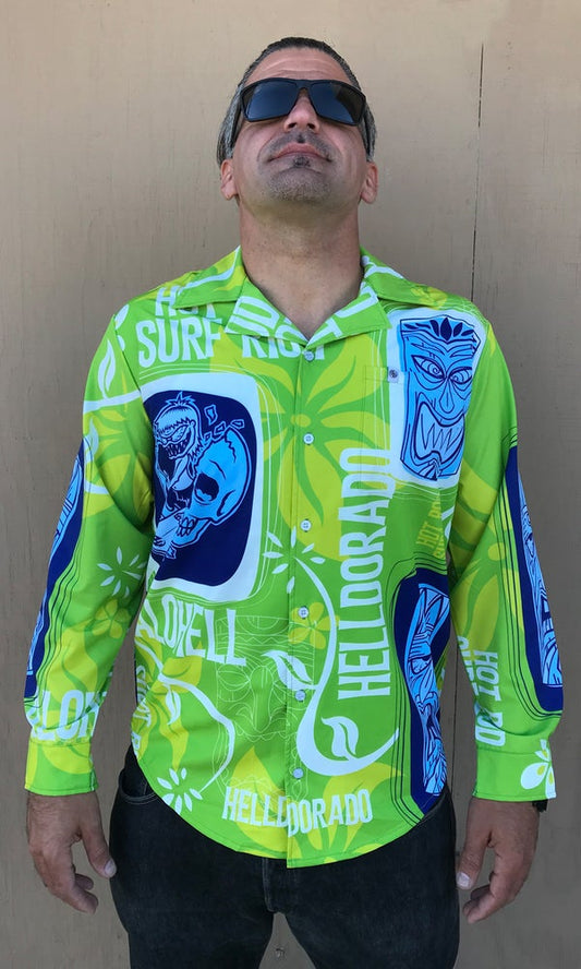 Alohell Green Long Sleeve Helldorado Brand