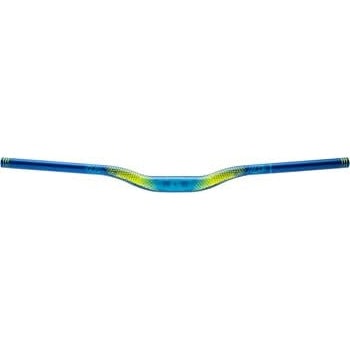 Truvativ Descendant CoLab Troy Lee Designs Riser Bar - 35mm clamp, 760mm width, 25mm rise, Starburst Cyan/Blue