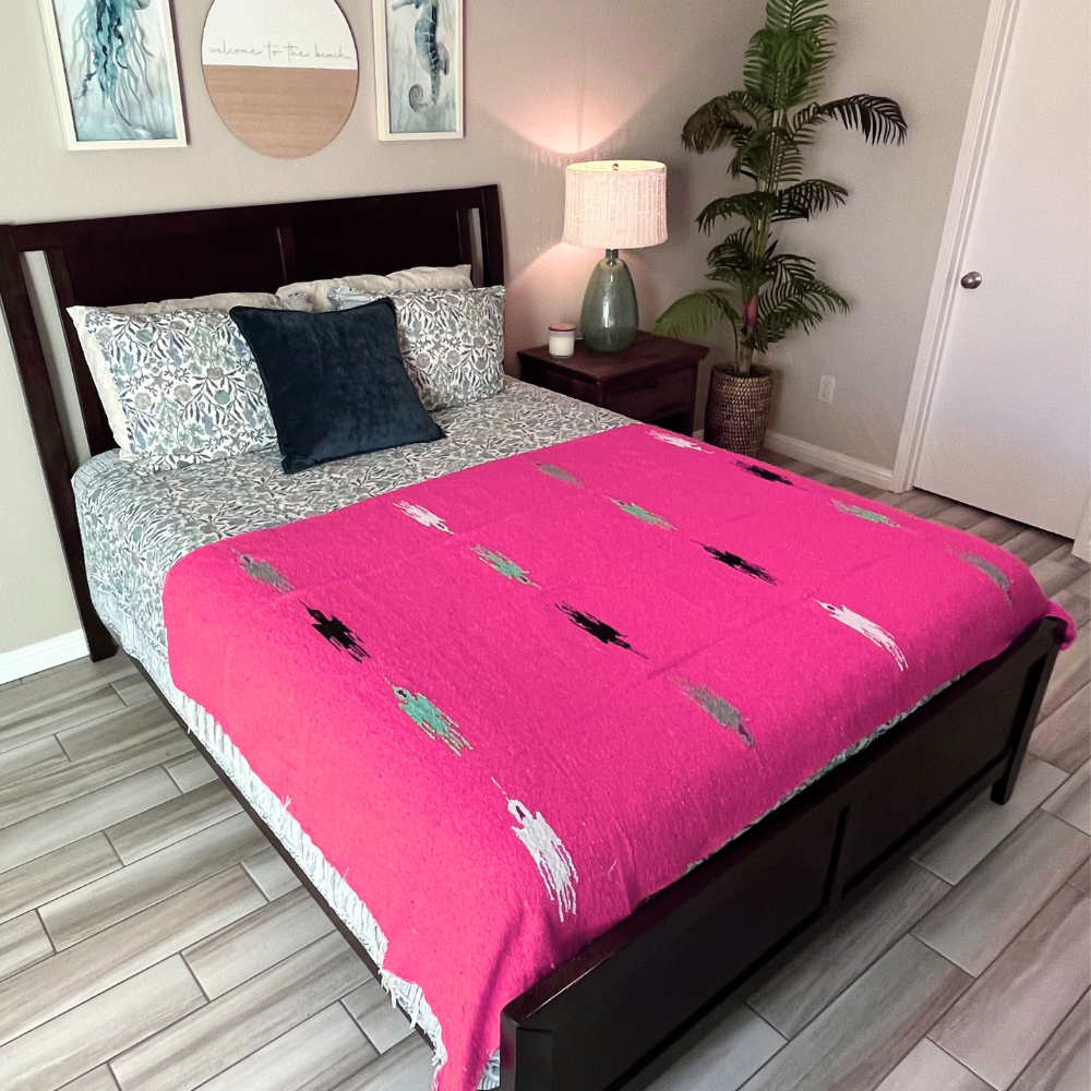 Hot Pink Baja Thunderbird Blanket West Path