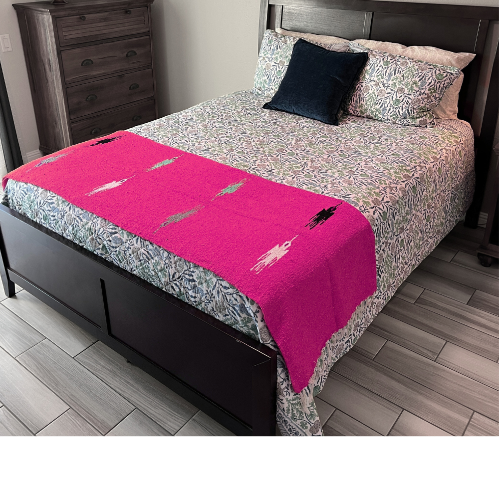 Hot Pink Baja Thunderbird Blanket West Path