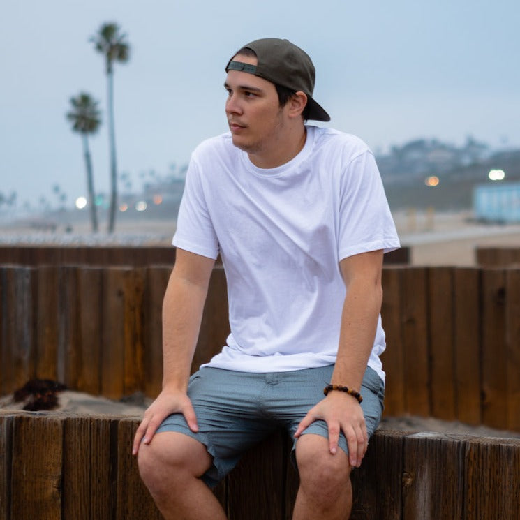 Men's Organic Crew Neck Tee Shirt - Neutral 6 Pack