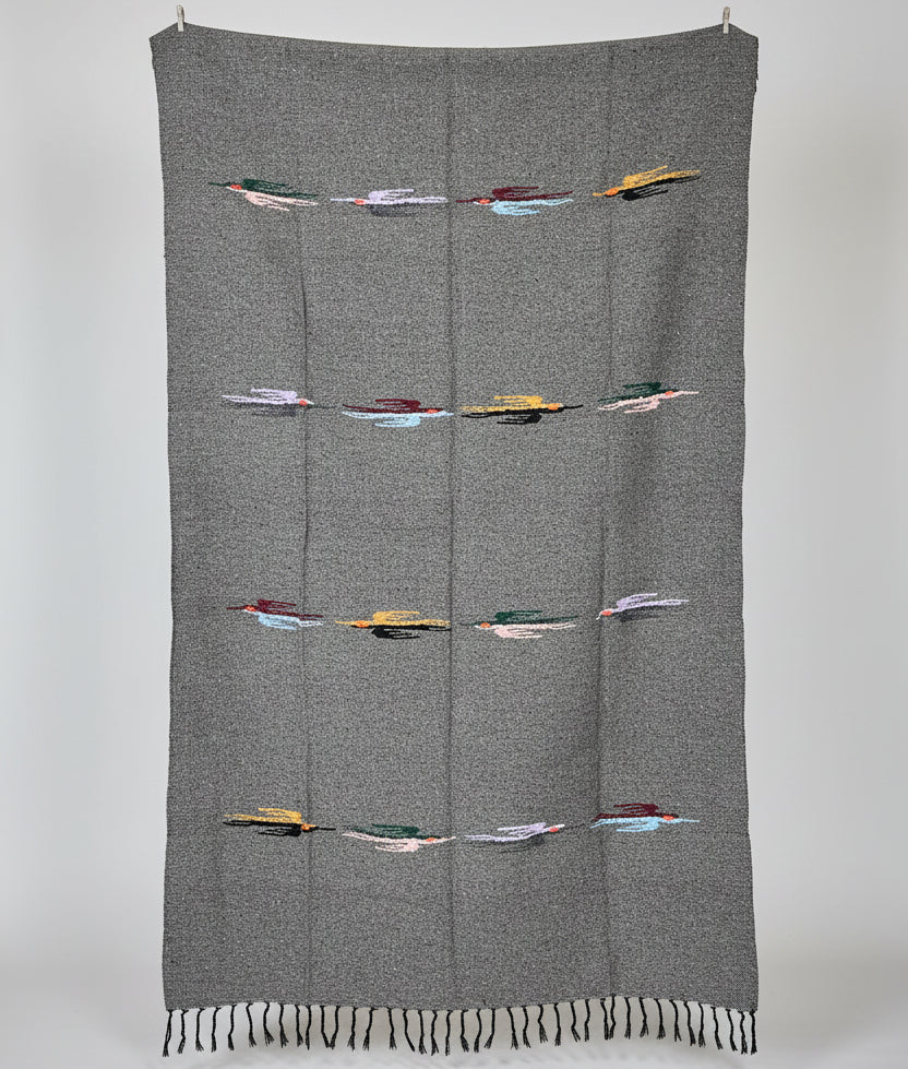 Charcoal Thunderbird Baja Blanket