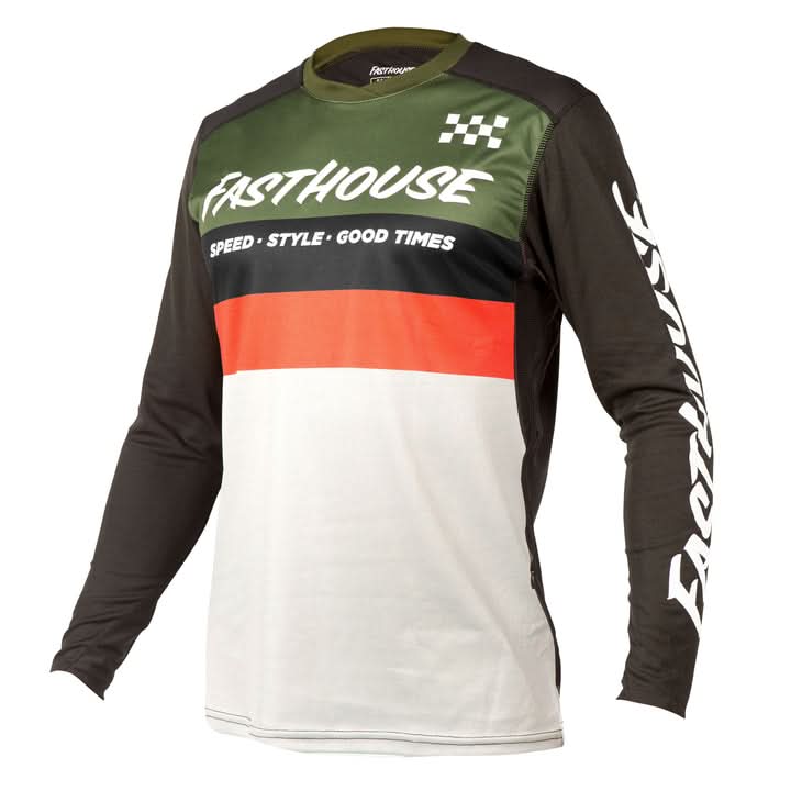 Fasthouse Alloy Kilo LS Jersey - Olive/White
