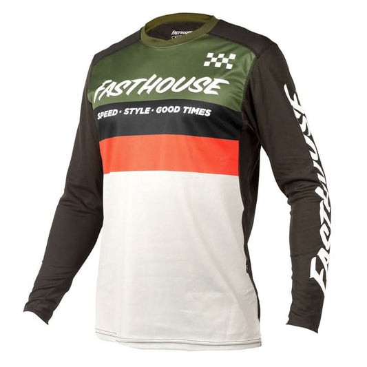 Fasthouse Alloy Kilo LS Jersey - Olive/White