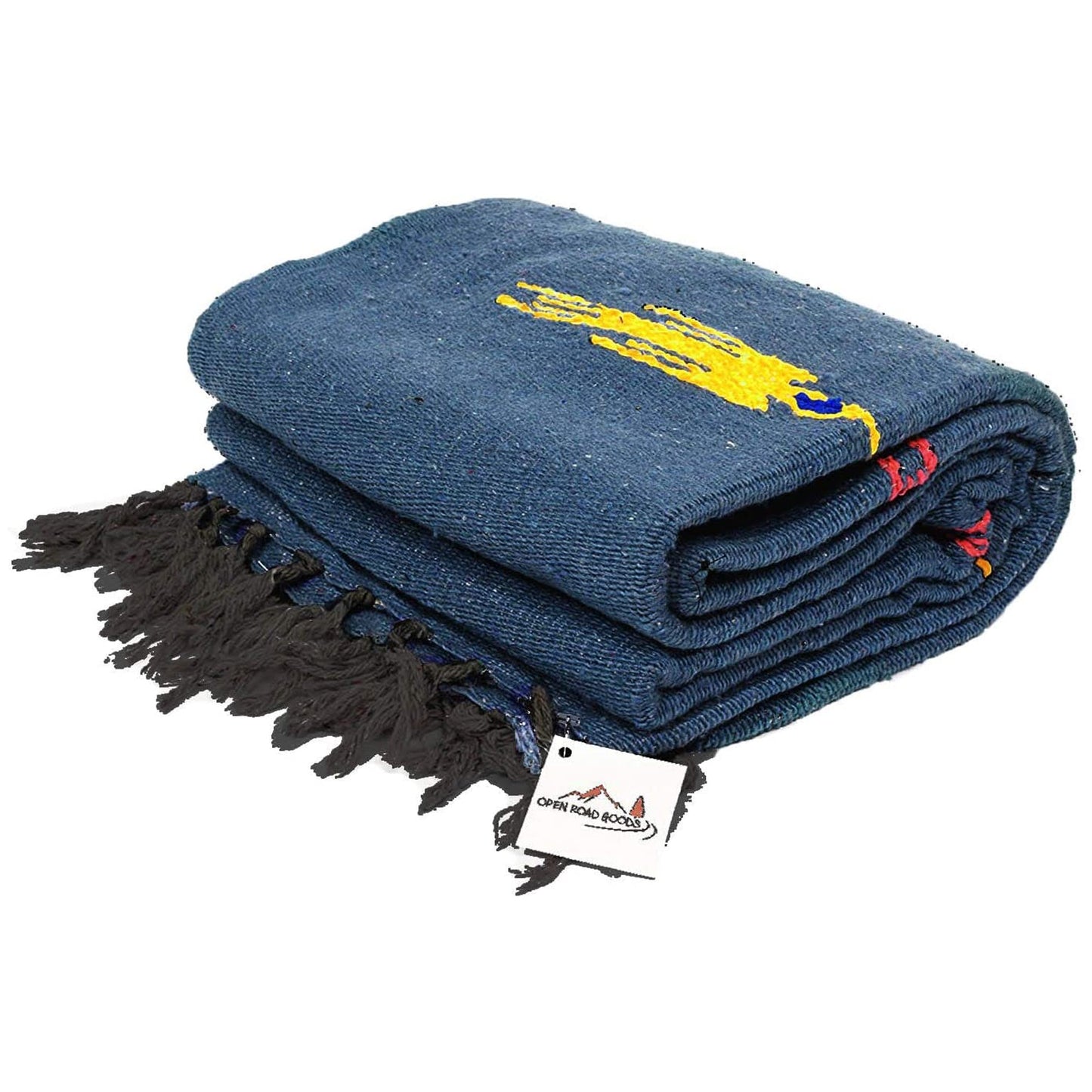 Slate Blue Baja Thunderbird Blanket West Path