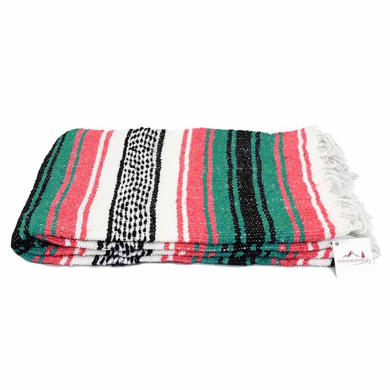 Coral & Sea Green Falsa Yoga Blanket West Path