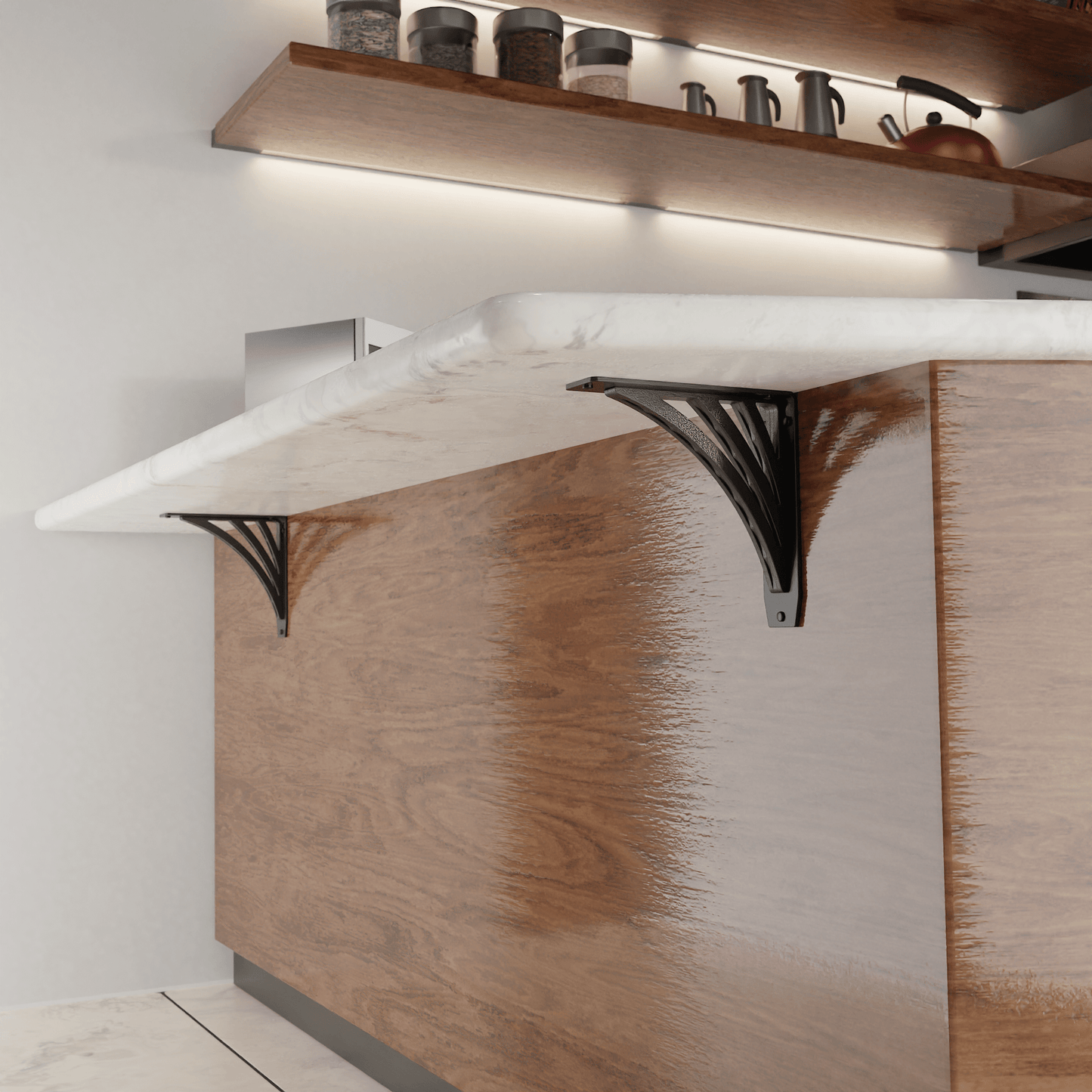 Ravenel Heavy Duty Steel Brackets for Shelving