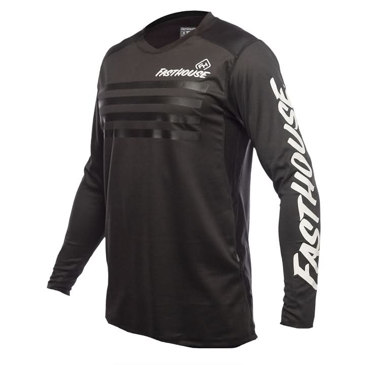 Fasthouse Alloy Stripe LS Jersey - Black