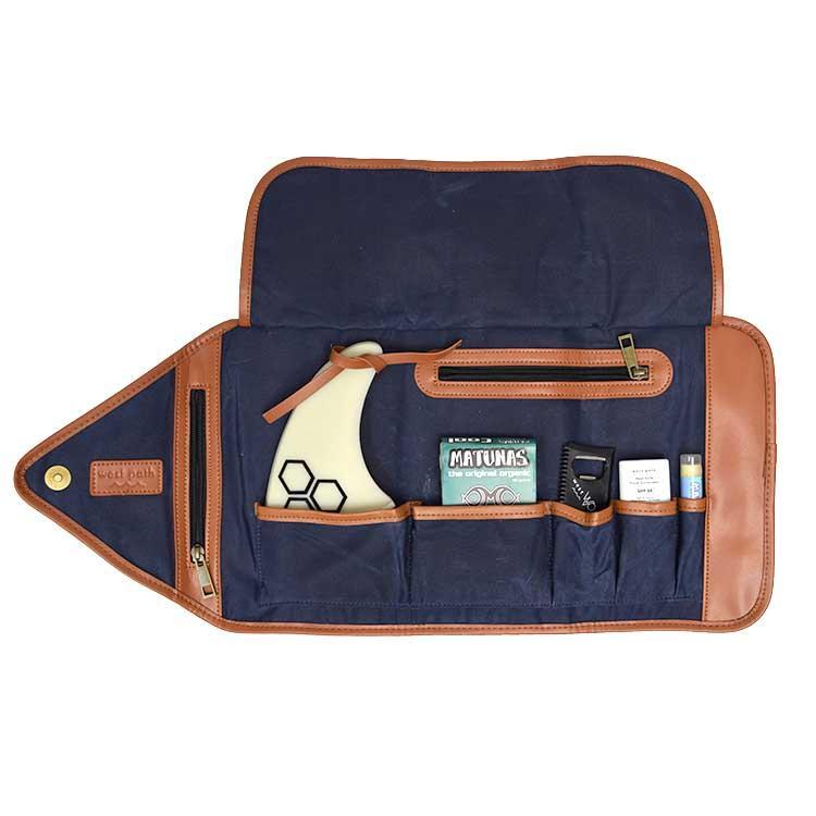 Canvas Roll-Up Clutch Organizer