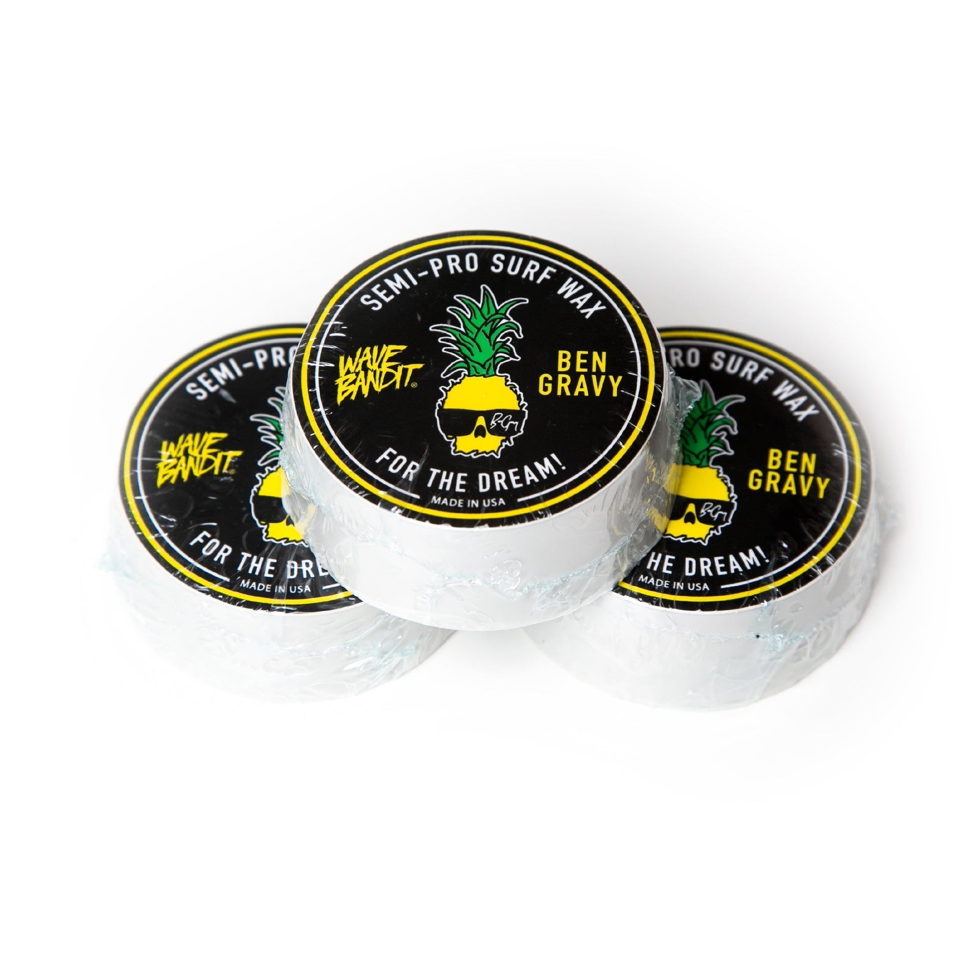 Wave Bandit x Ben Gravy Semi-Pro Surf Wax - Three (3) Pack Catch Surf USA