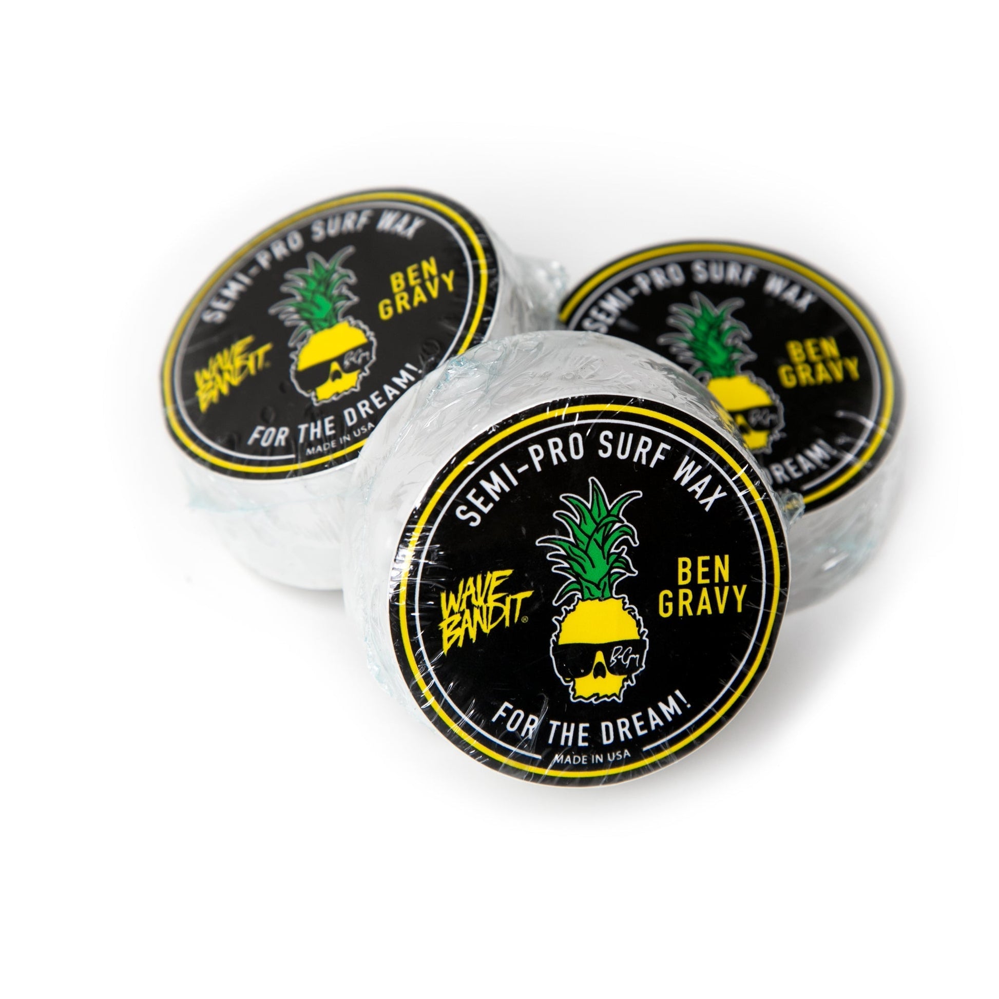Wave Bandit x Ben Gravy Semi-Pro Surf Wax - Three (3) Pack Catch Surf USA