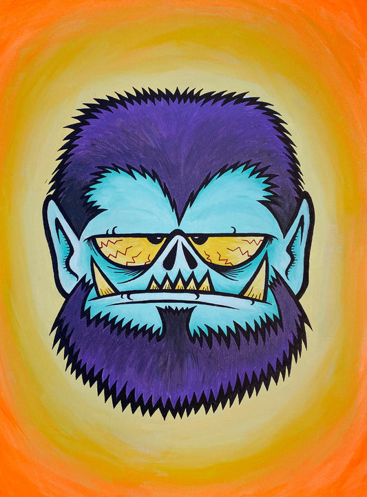 Wolfman Originl Painting Helldorado Brand