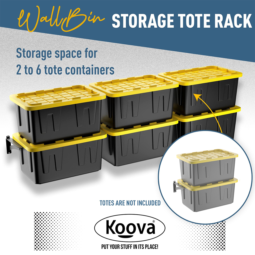 Wall Bin Storage System for Garage or Shed Organization