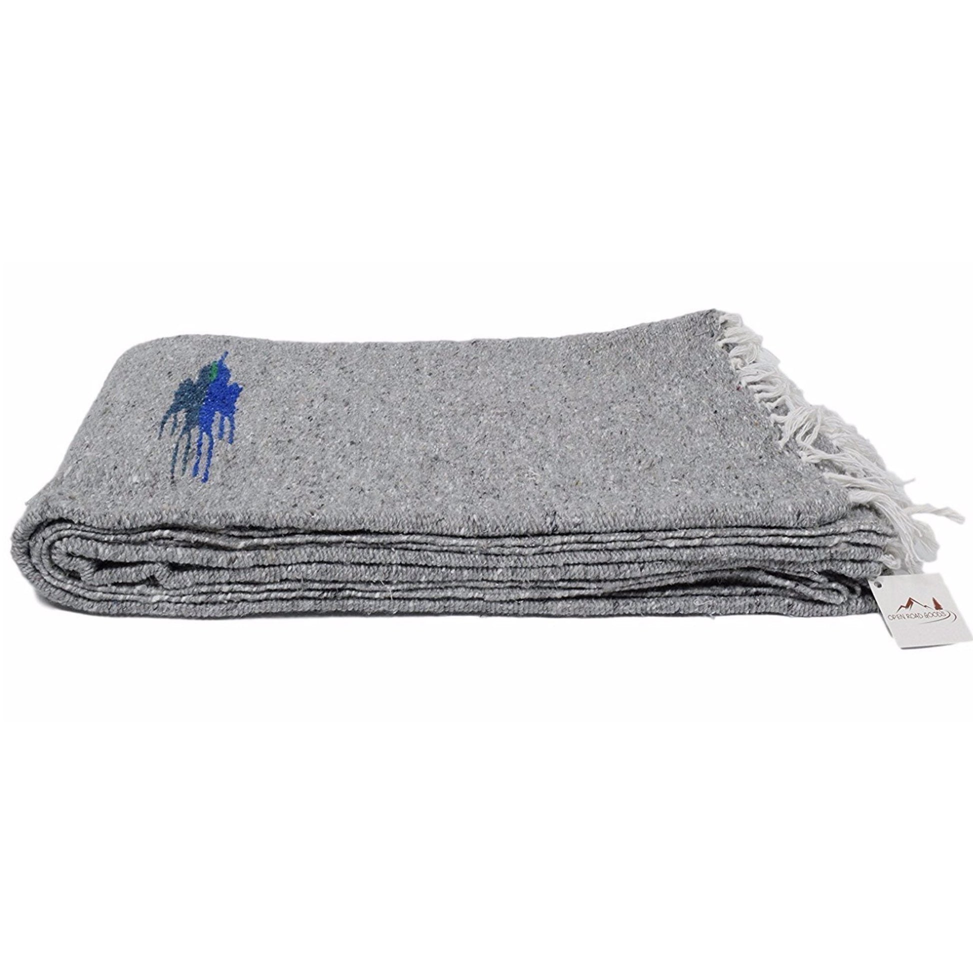 Heather Grey Baja Thunderbird Blanket West Path
