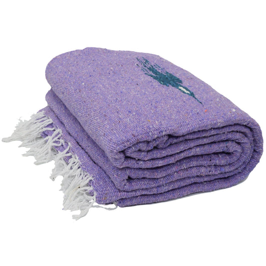 Violet Thunderbird Baja Yoga Blanket West Path