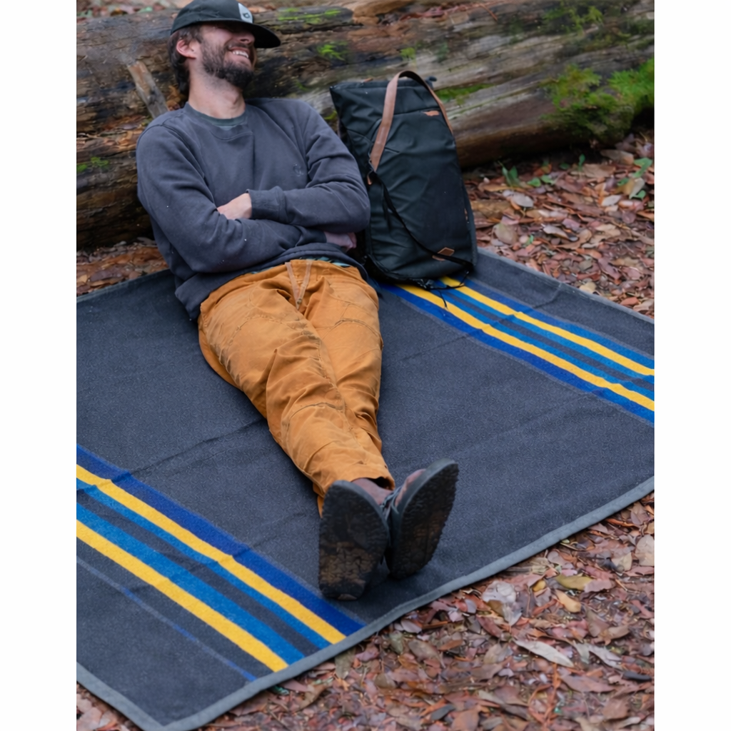 Canvas Camping Blanket - Waxed Canvas Outdoor Blanket / Bushcraft Blanket