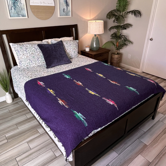 Purple Baja Thunderbird Blanket West Path