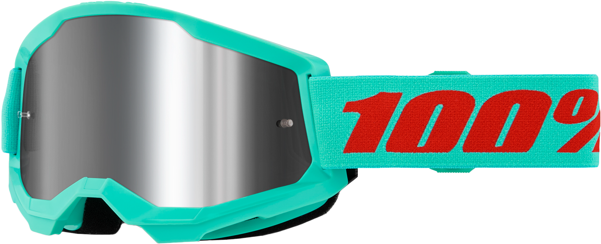 100% Strata 2 Goggle Maupiti Mirror Silver Lens LiveTheGnar
