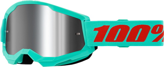 100% Strata 2 Goggle Maupiti Mirror Silver Lens LiveTheGnar
