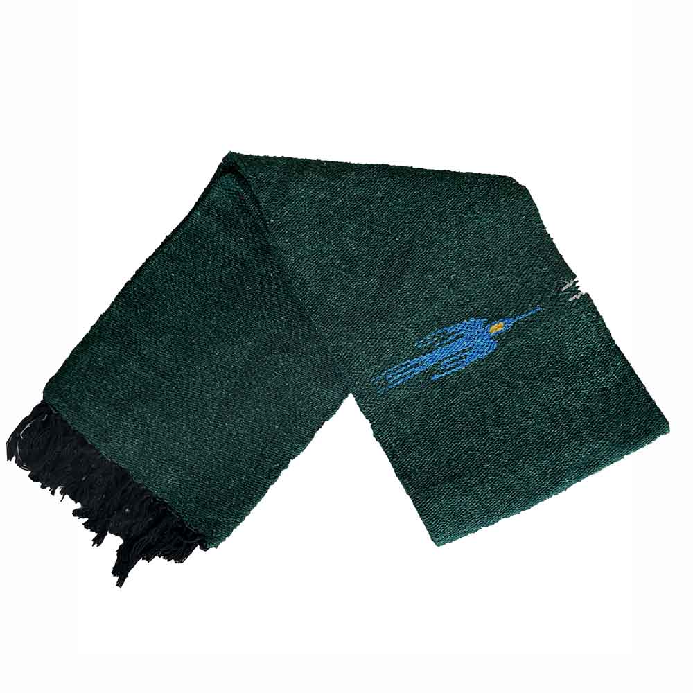 Dark Green Baja Thunderbird Blanket West Path