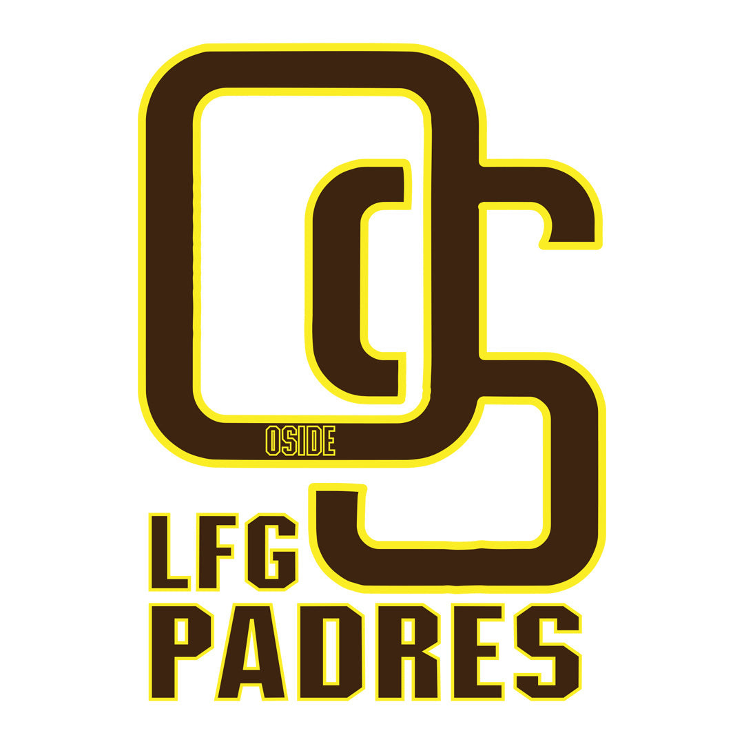 Oside LFG Padres Sticker – RealSurfShop