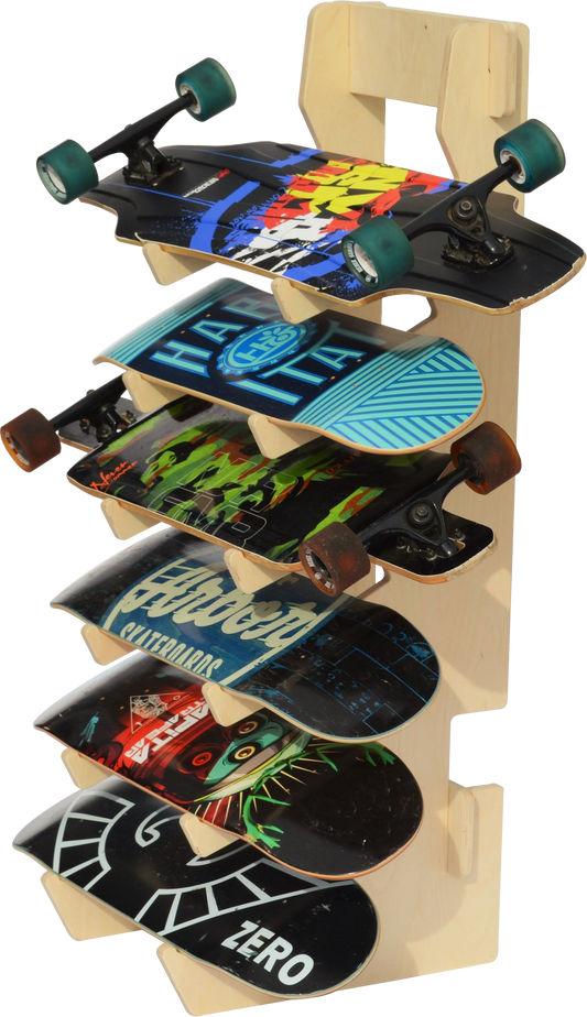 THE BOARDROOM skateboard floor rack Rado Racks