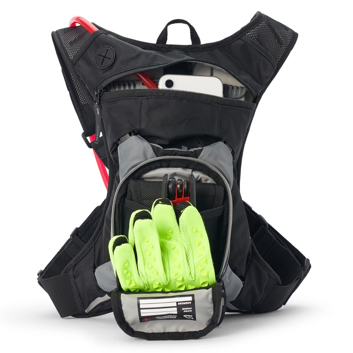 USWE Moto Hydro 3L Black Carbon Hydration Pack PNP Tube LiveTheGnar