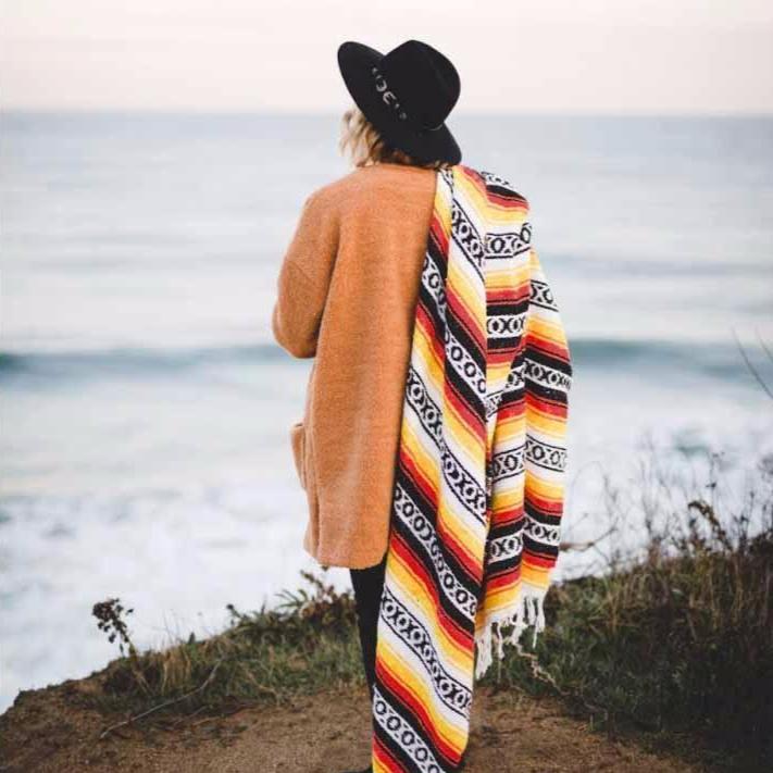 Sunflower Mexican Super Falsa Yoga Blanket West Path