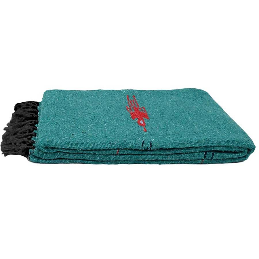 Turquoise Green Baja Thunderbird Blanket West Path
