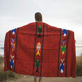 Red Earth Baja Fish Yoga Blanket West Path